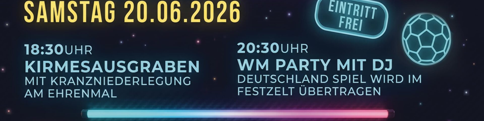 Programm der Kirmes 2026
